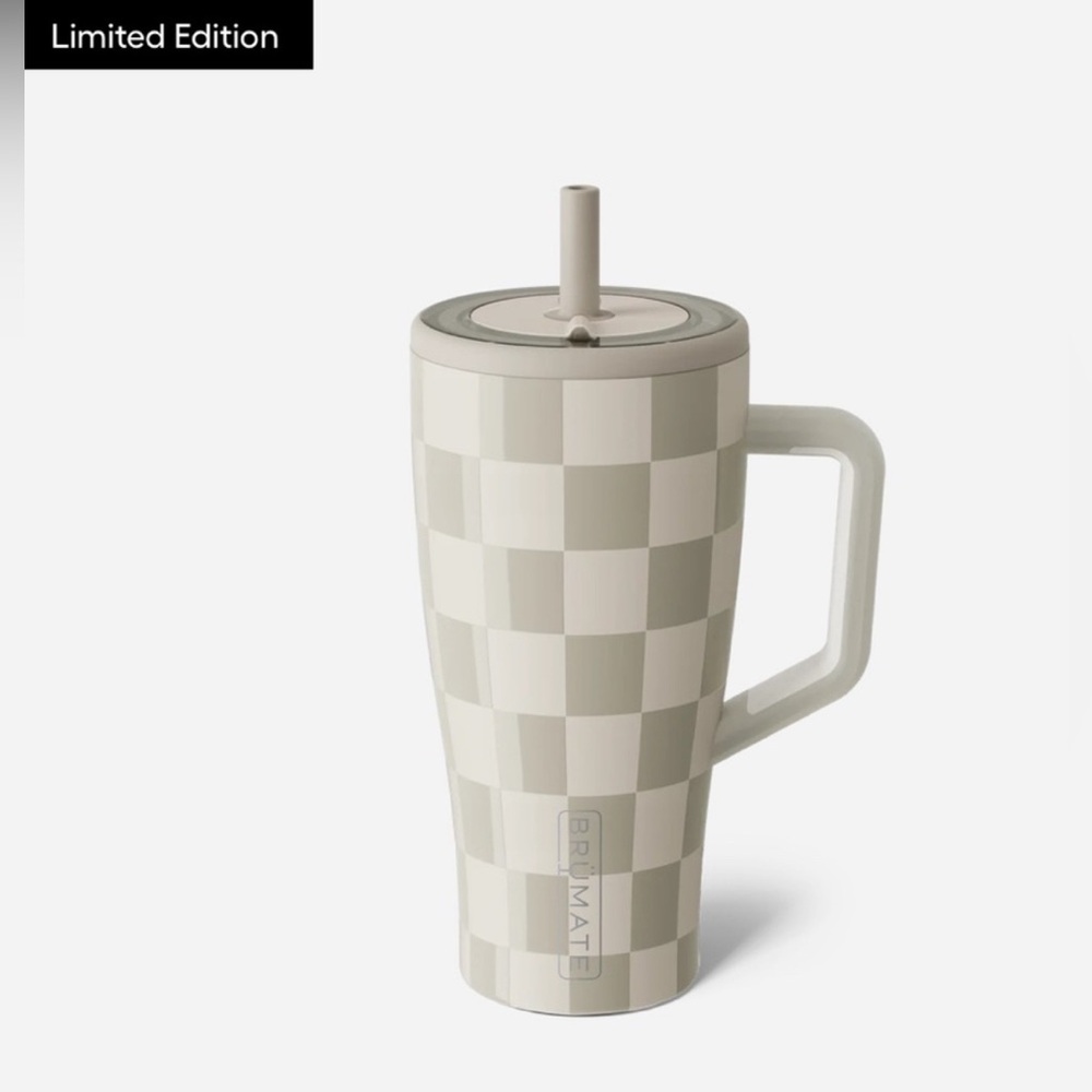 LIMITED EDITION KRISTA HORTON BruMate 30 oz Era Tumbler - TAN CHECKER COLOR